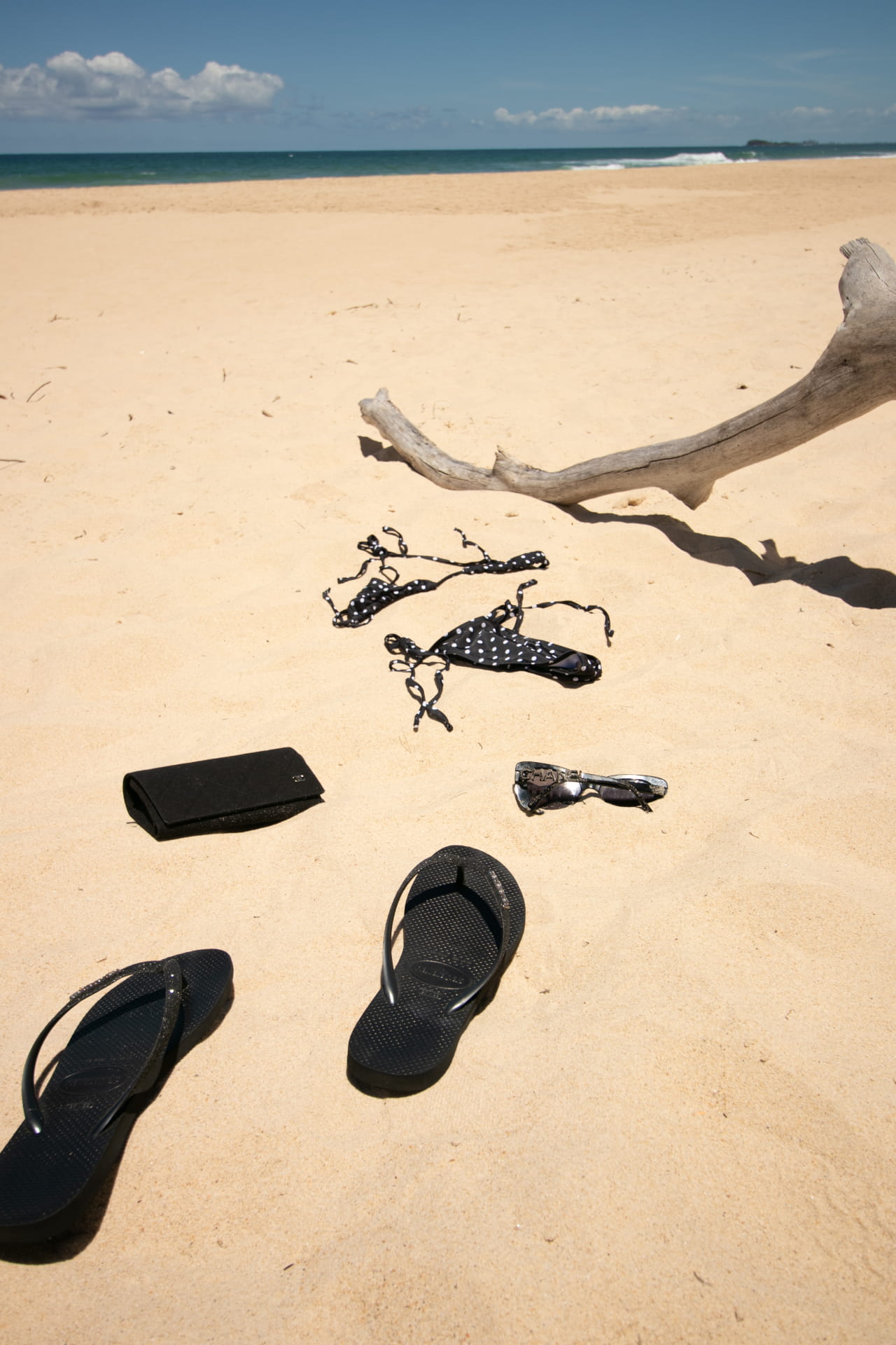 Clothes and Accessories on a Beach
